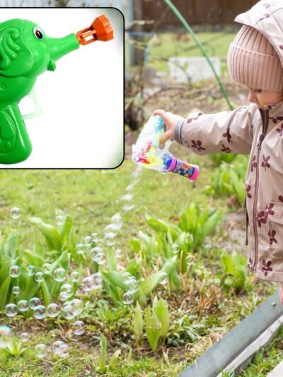 Elephant Bubble Gun Toy – Fun Hand-Press Bubble Maker for Kids