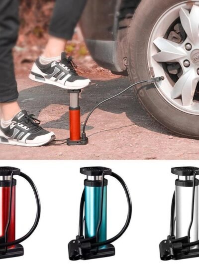 Portable Foot Pump – 120 PSI Mini Tyre Inflator | Velvet Wheels