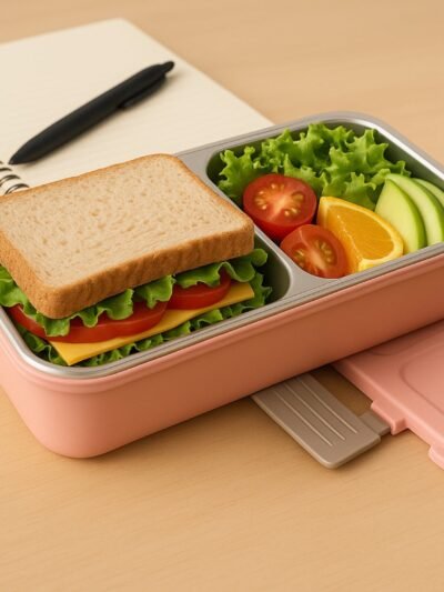 BPA-Free 2-Compartment Lunch Box – Leakproof & Compact Design
