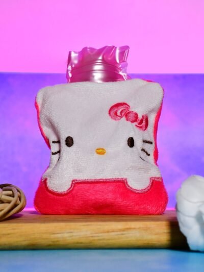 Hot Water Bag for Pain Relief – Pink Small with Cover | Velvet Wellness