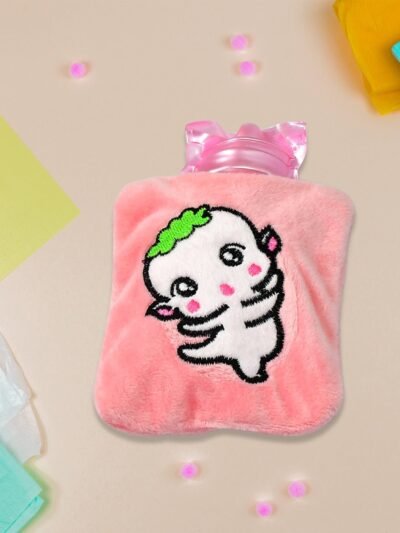 Pink Hot Water Bag – Soft Cover for Pain Relief | Indo Glow