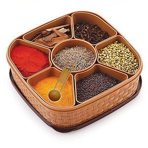 Masala Dabba – 7-in-1 Spice Storage Box | Lunchie Bunchie