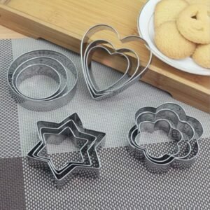 Cookie Cutter Set – 12 Pcs Stainless Steel Shapes | Bake & Dwell