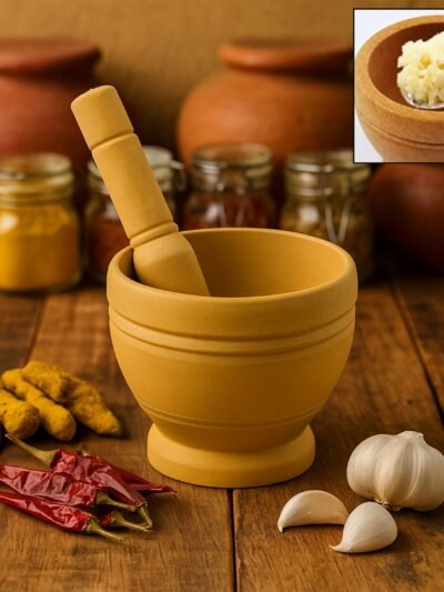Mortar and Pestle Set – Traditional Spice Grinder | CookAura