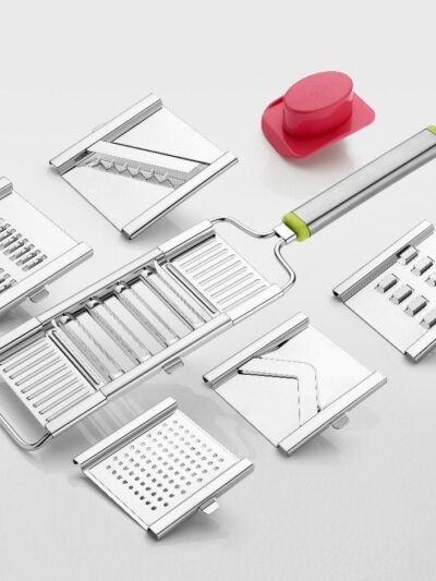 Stainless Steel Vegetable Chopper – 6-in-1 Slicer & Grater | Quickslice