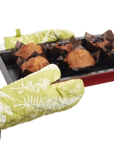 Heat Proof Oven Glove – Cotton Baking Mitt for Kitchen | Bake & Dwell
