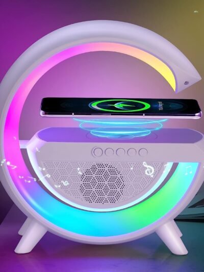 LED Night Lamp with Bluetooth Speaker – Wireless Charging | Indo Glow