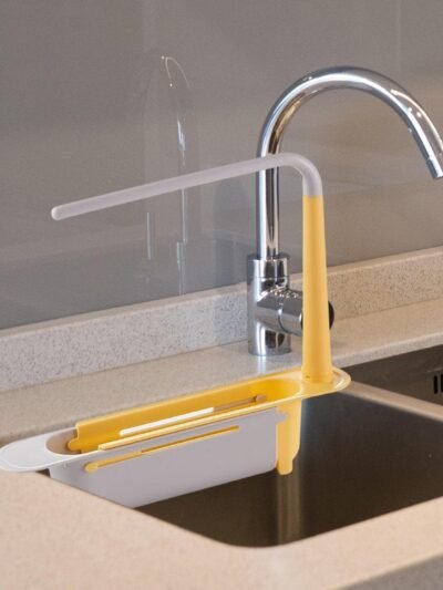 Telescopic Sink Storage Rack – Expandable Dishwashing Organizer | Deskrova