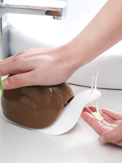 Snail Shape Soap Dispenser – Portable & Refillable | VelvetBubbles