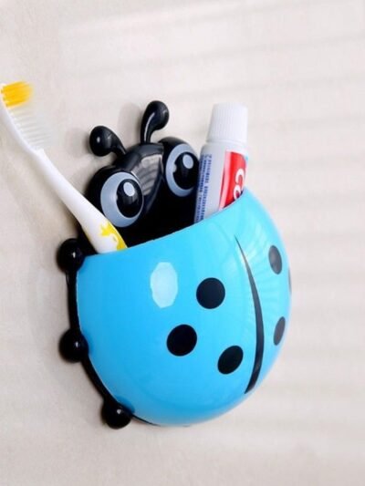 Ladybug Toothbrush Holder – Suction Hook Bathroom Organizer | BrushedUp