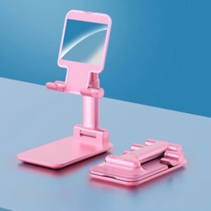 Adjustable Phone Stand – 3-Way Desk Mobile Holder with Mirror | Deskrova