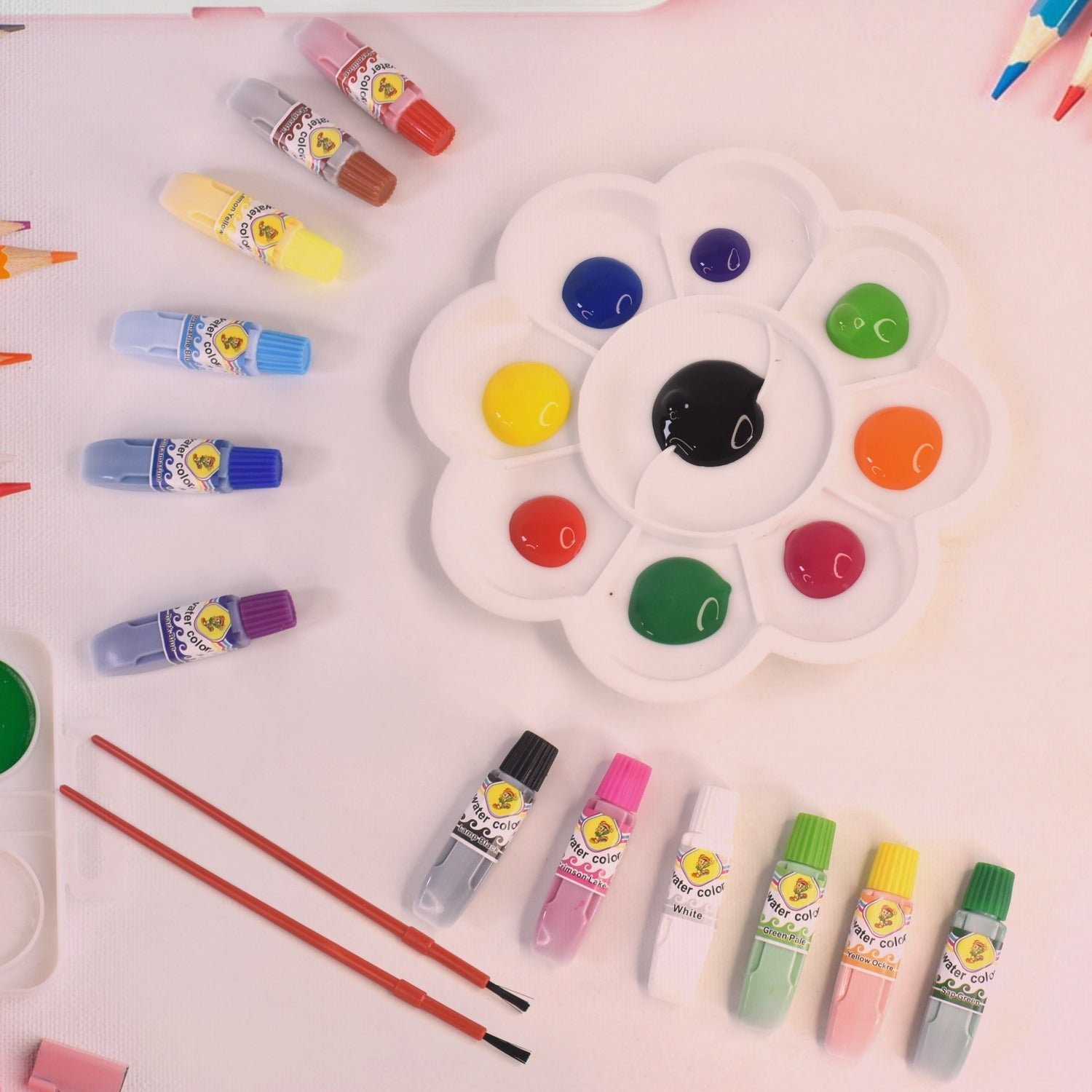 Water Colour Kit for Kids – 15-in-1 Vibrant Paint Set