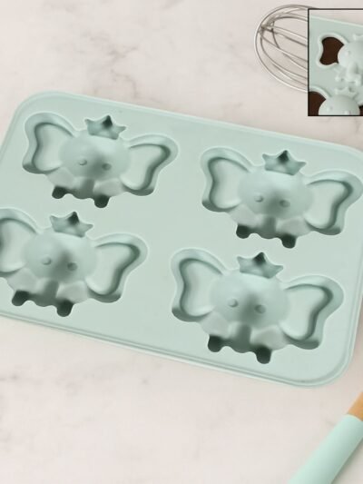 Cartoon Ice Cube Tray – 4-Grid Silicone Mould | Indo Glow