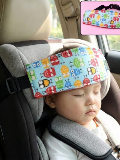 Baby Car Seat Head Support Strap – Adjustable Padded Comfort