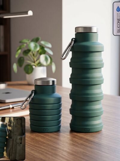 Silicone Foldable Water Bottle � Space-Saving Travel & Sports Hydration