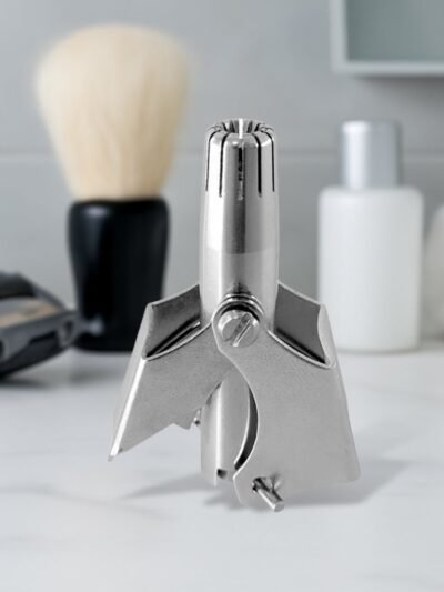 Nose Hair Remover – Painless Stainless Steel with Metal Case | Calm & Curl
