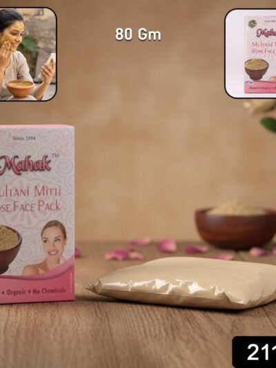 Multani Mitti & Rose Face Pack – Herbal Deep Cleansing 80 gm