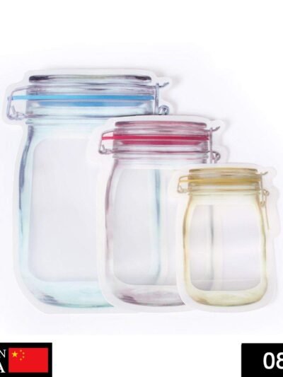 Jar-Shaped Stand-Up Pouch (3-Pack) – Airtight Storage | Tidy Table