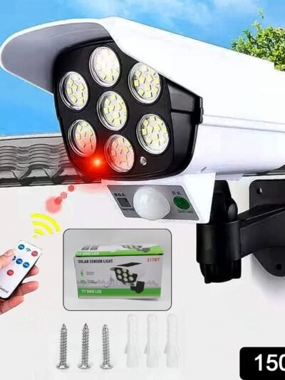 Solar Security Camera Light – Dummy Motion Sensor for Outdoor Safety | AutoSafeo