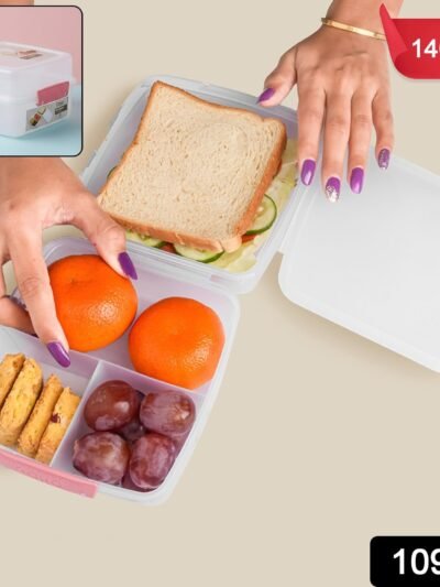 Airtight Multi-Compartment Lunch Box – 1400 ML Capacity