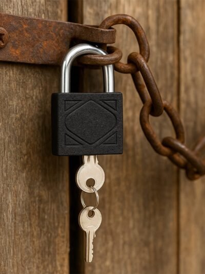 Iron Padlock – Waterproof, Anti-Theft Brass Core | Safelix