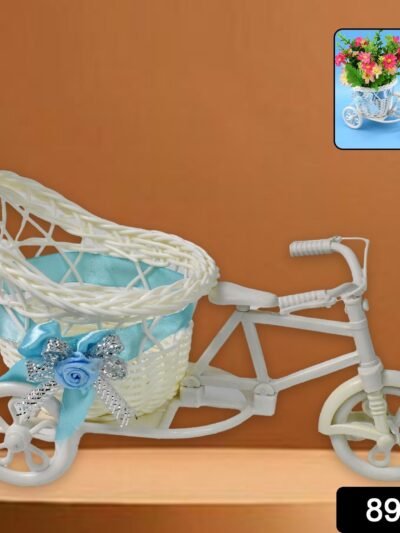 Bicycle Flower Pot Stand – Unique Plastic Home Decor Accent