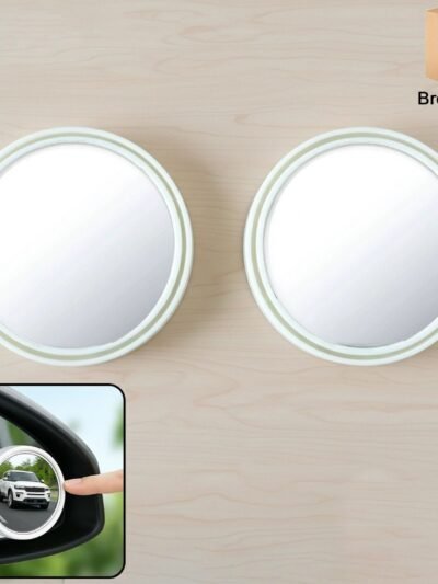 Car Blind Spot Mirror – White Round Set for Enhanced Safety