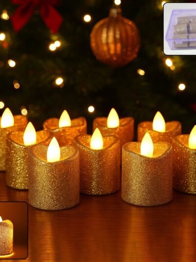 LED Tealight Candles – Premium Flameless Decorative Lights (9 Pc Set)