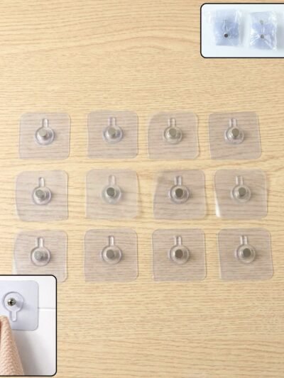 Wall Hook Set – Strong Adhesive & Waterproof for Home Use