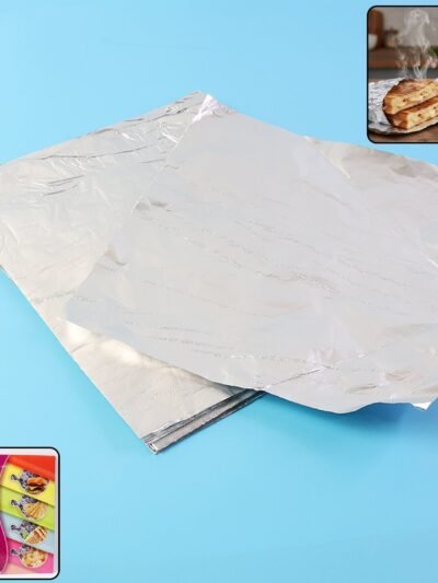 Aluminium Foil Cut Sheets 220×250 mm – Pre-Cut Food Wrap 50 Sheets