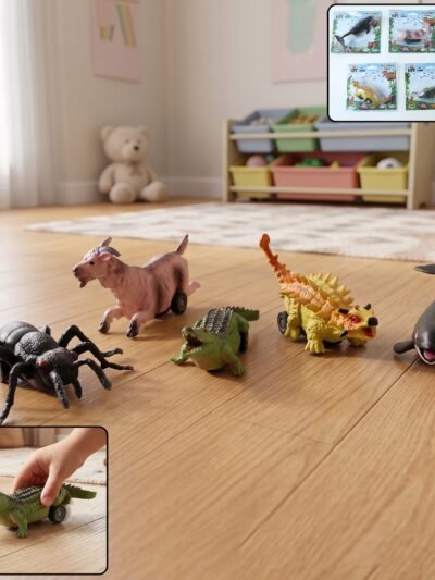 Kids Animal Pull Back Toy � Fun Rolling Motion & Imaginative Play