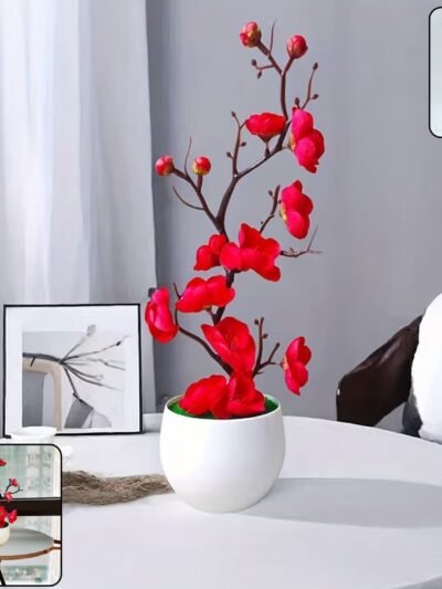 Artificial Flower Pot Plant – Realistic Maintenance-Free Decor