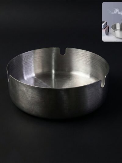 Round Tabletop Cigarette Ashtray – Multi Rest Slots & Stable Base