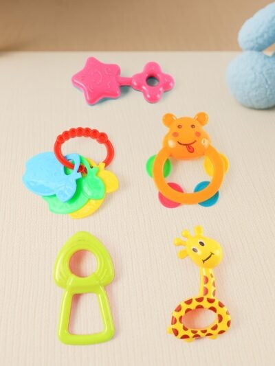 Baby Rattle Toys Set – Safe, Colorful Sensory Play for Infants