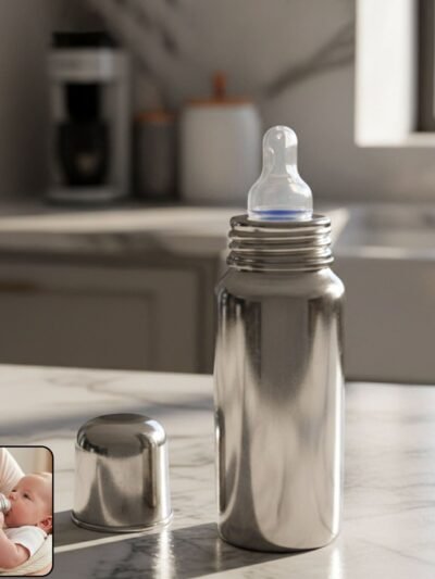 Baby Feeding Bottle Stainless Steel – Durable & Leakproof 250ML