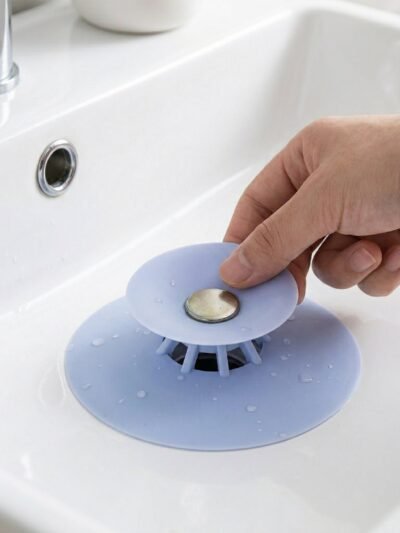 Kitchen Silicone Sink Drain Cover – Anti-Clog Water Flow Protector