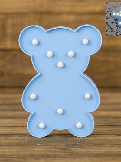 Teddy Bear LED Night Light – Soft Glow Battery Operated Lamp