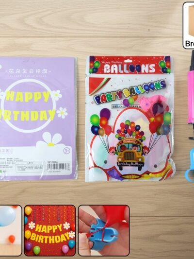 Happy Birthday Decoration Set – Complete Party Combo Kit