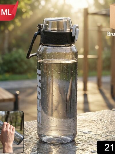 1000 ML Sports Water Bottle – Leakproof Flip Lock for Travel