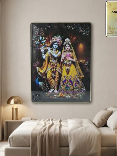 Radha Krishna Wall Frame – Divine Home Decor for Spiritual Spaces