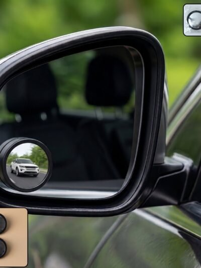 360� Adjustable Blind Spot Mirror � Wide-Angle Rear View Enhancement