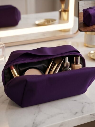Travel Makeup Organizer Bag � Waterproof & Compact for On-the-Go