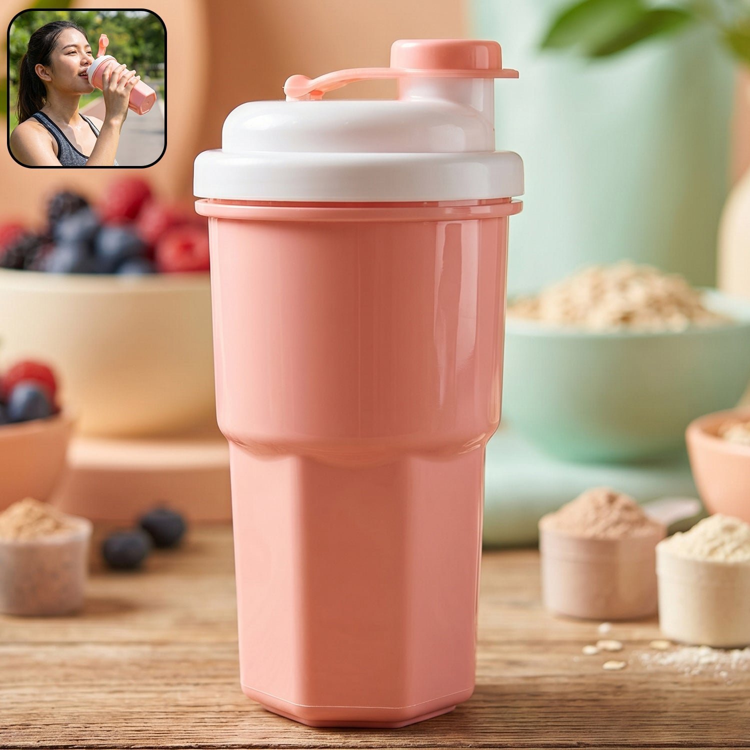Protein Tumbler � Leakproof Shake Bottle for Gym & Travel