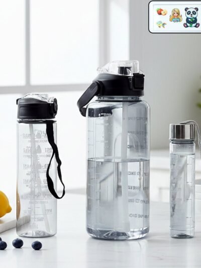Multipurpose Water Bottle Set – 3 Sizes for Every Hydration Need
