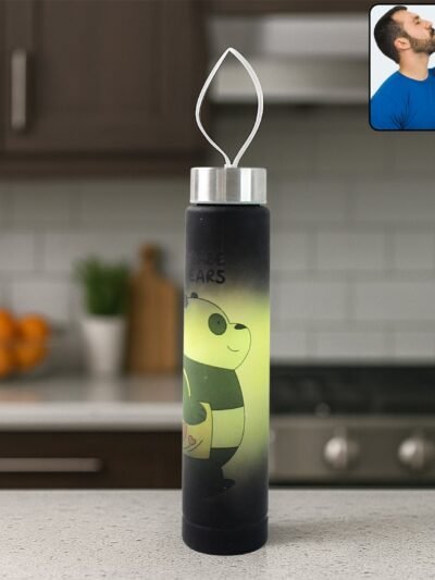 300ml Cartoon Printed Plastic Water Bottle – Leakproof & Portable