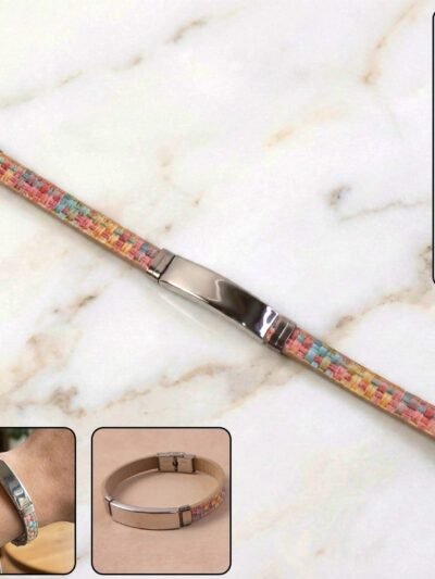 Multicolor Woven Wrist Bracelet – Premium Stylish Lock Clasp