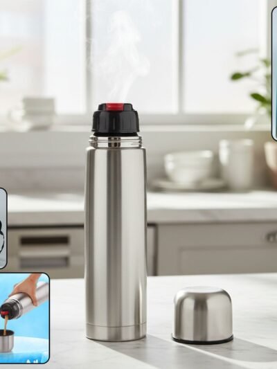 Stainless Steel Vacuum Insulated Water Bottle 1000ML – Leak-Resistant