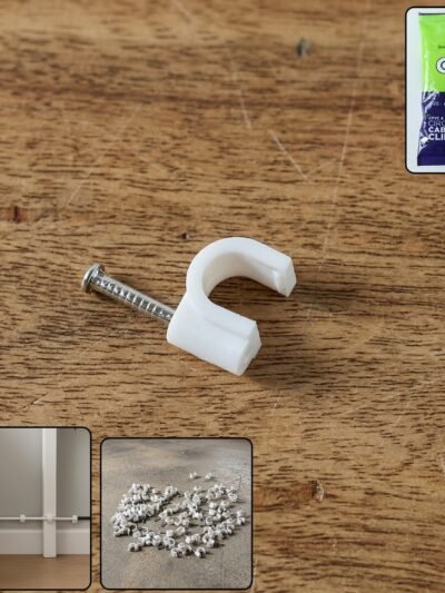 Premium 6mm Cable Management Nail Clips – Easy Wire Organization