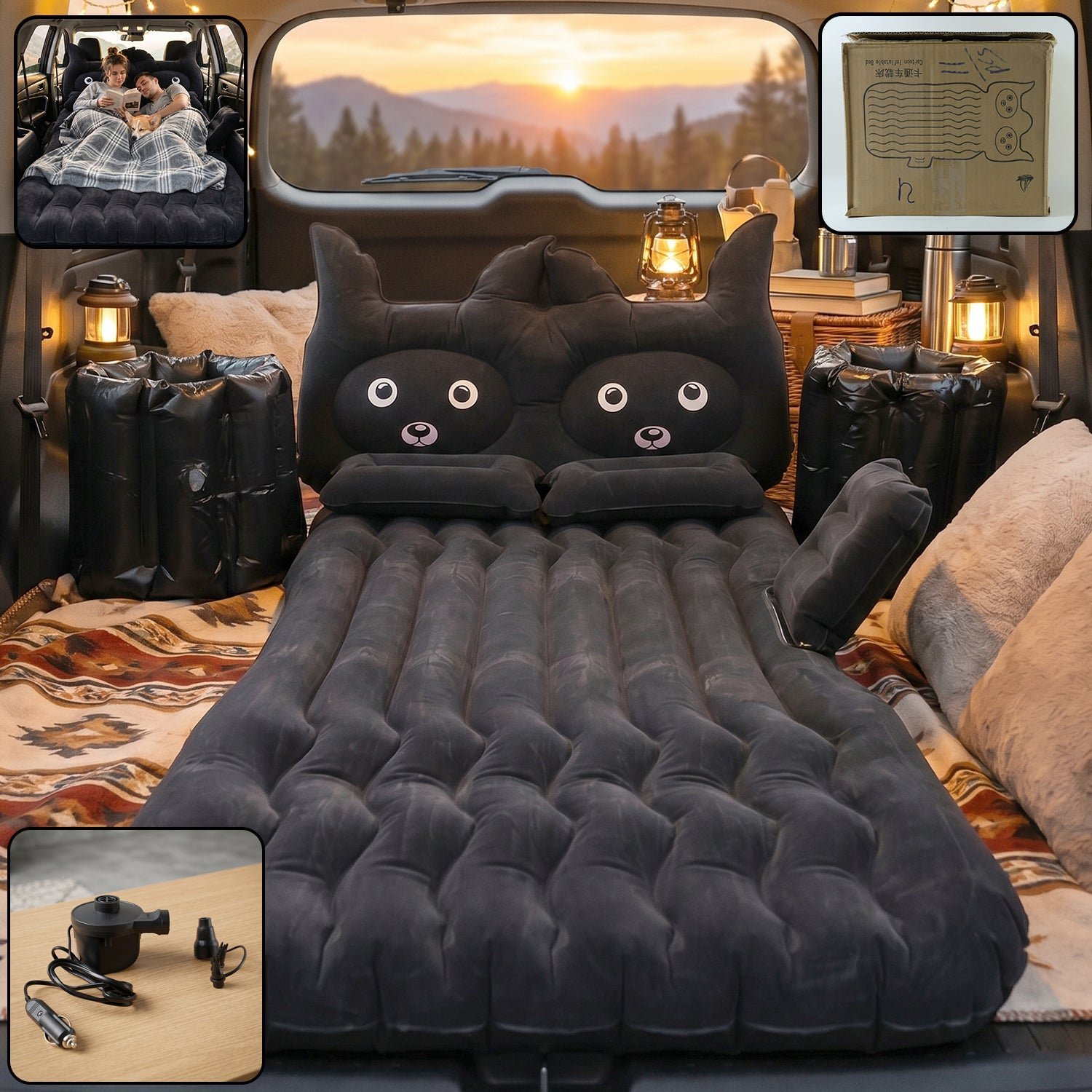 Car Air Mattress Set � Comfortable Travel Bed with Easy Inflation