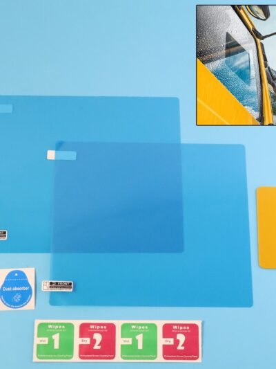 Mirror Protection Film Set – Anti-Fog & Waterproof 2-Piece 20×18 cm